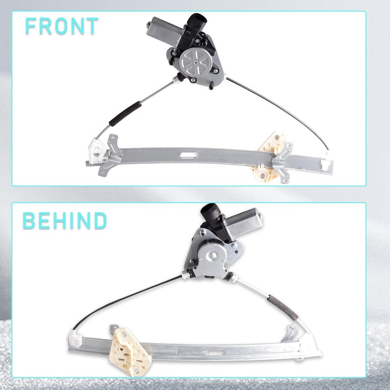 Predep Front Left Driver Side Power Window Regulator with Motor Assembly Compatible for Honda Accord 2003-2007 Replacement 741-306, 72250SDAA02 - Image 3